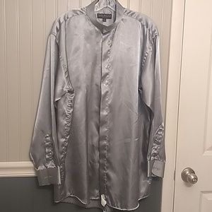 Men's Silver Dress Shirt